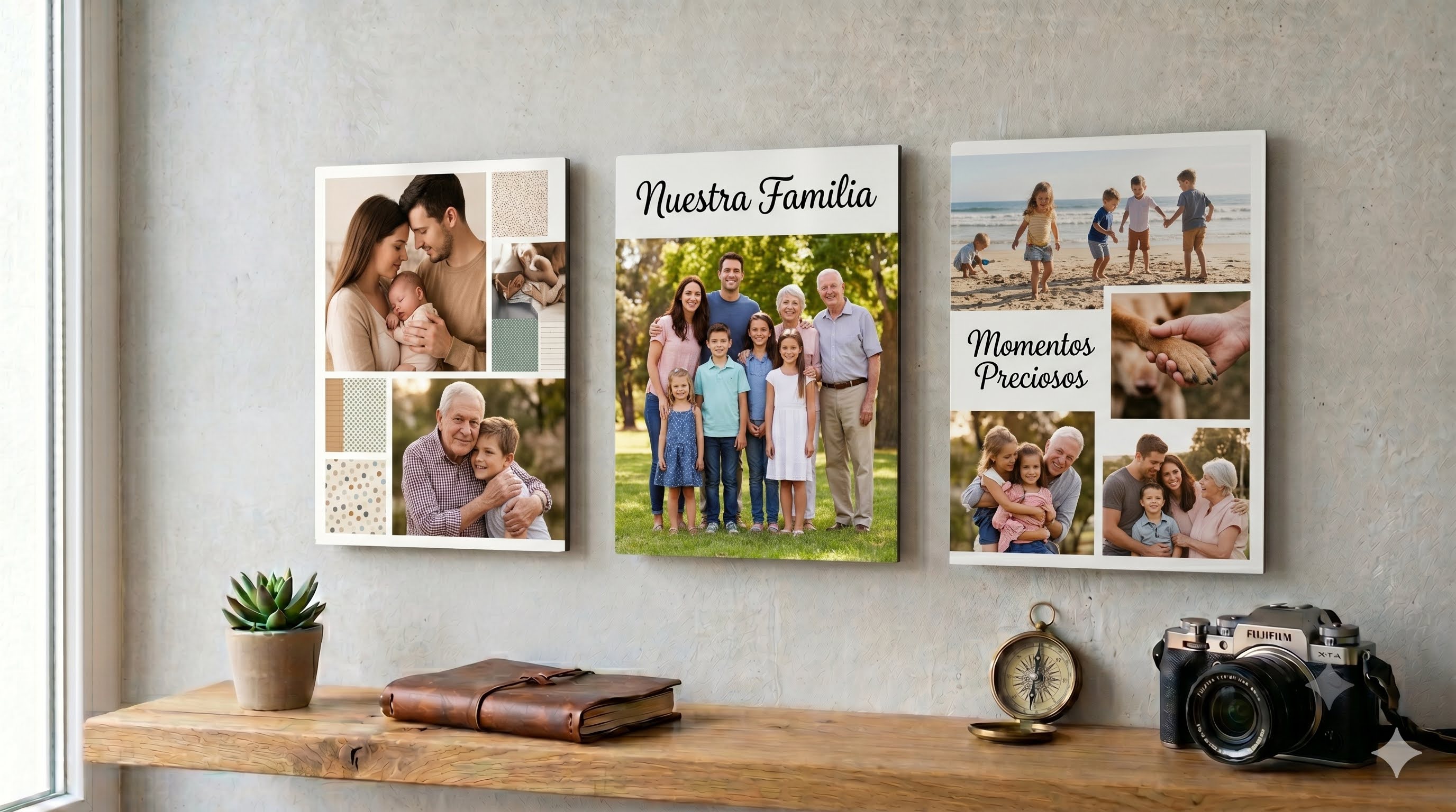 Cuadros de aluminio 15×20 con fotos familiares